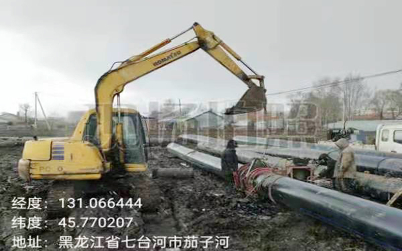 2019年成功穿越岩石450米DN500燃气管道 